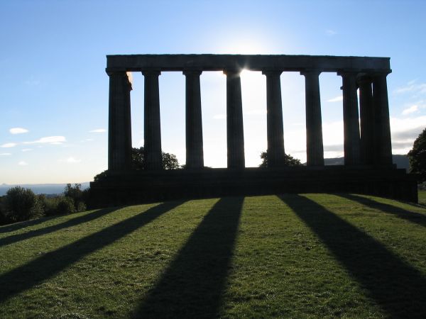 unfinished monument on Edinburgh's Calton Hill